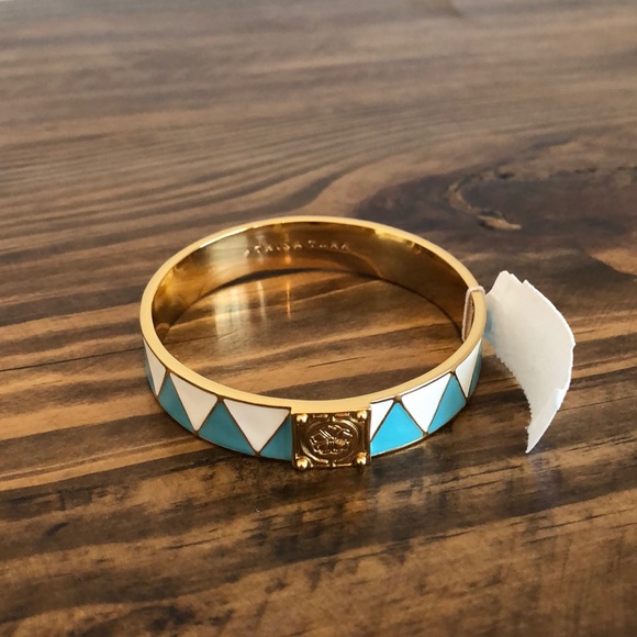 NWOT Trina Turk Zig Zag Enamel Bracelet - Picture 3 of 11